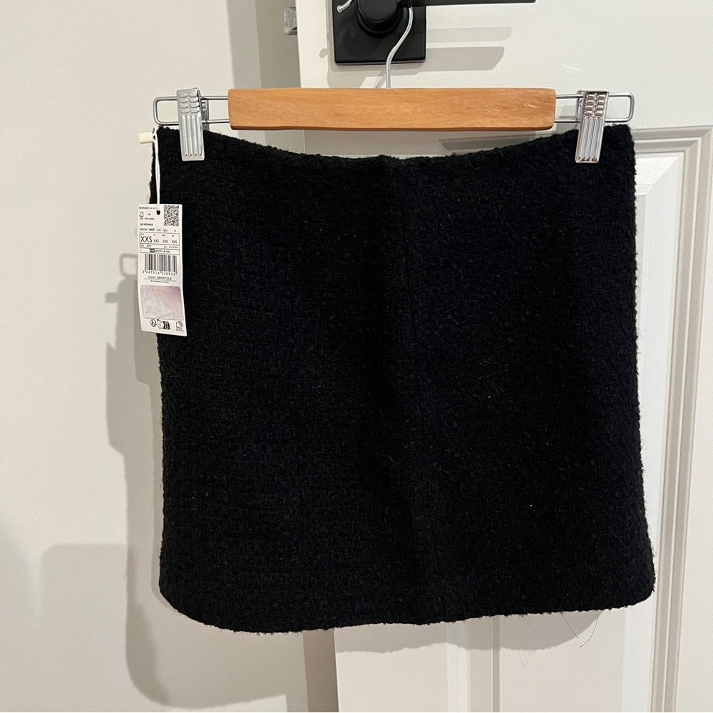 Mango Black Mini Skirt